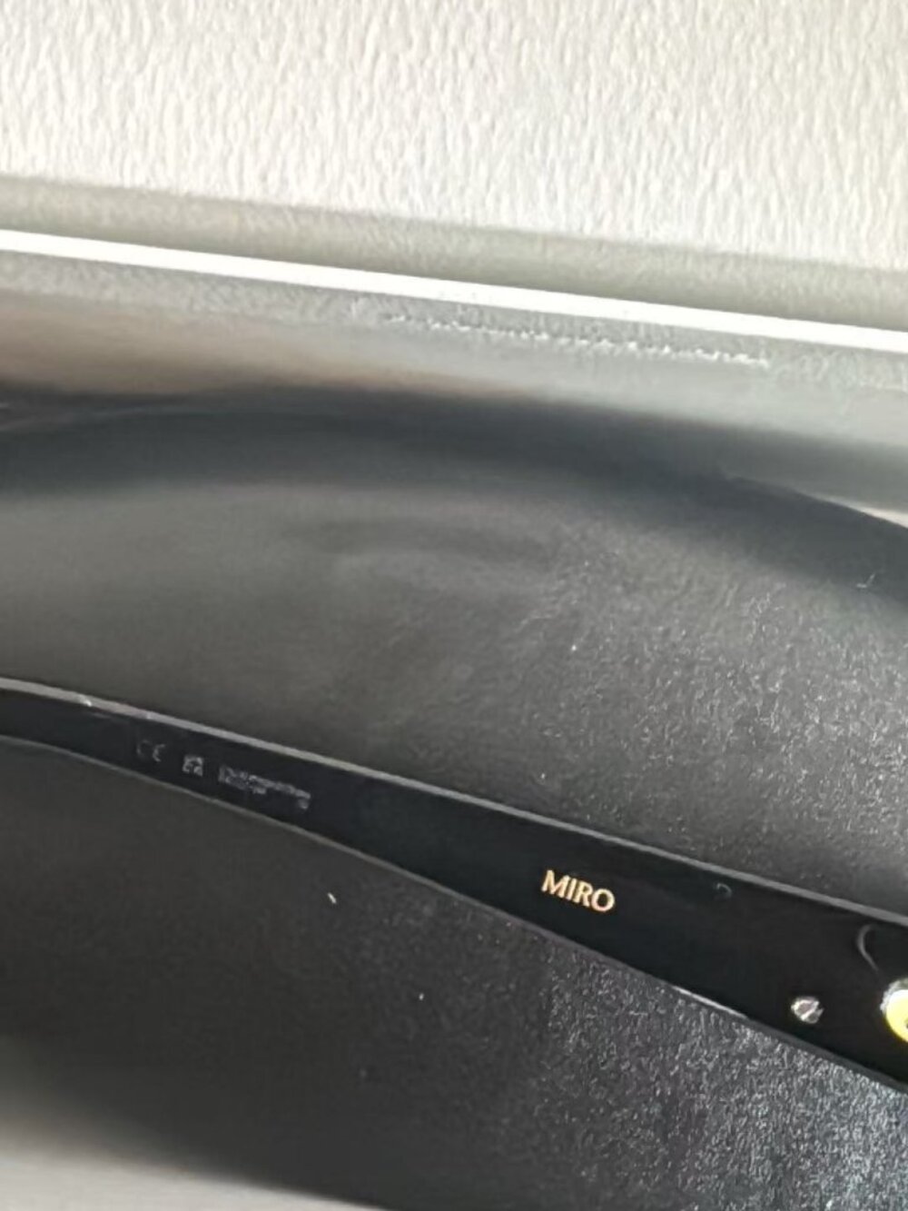 Gentle Monster MIRO Black Rectangular Sunglasses Gold Detail - Picture 6 of 8